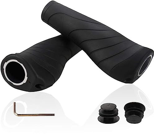 Fahrradgriffe, Bike Handle Grips,Lock-On Griffe Wasserbeständiger und Rutschfester Ergonomische Sportliche Lenkergriffe für MTB, Trekkingrad, Tourenrad, E-Bike, Crossbike, Fixie