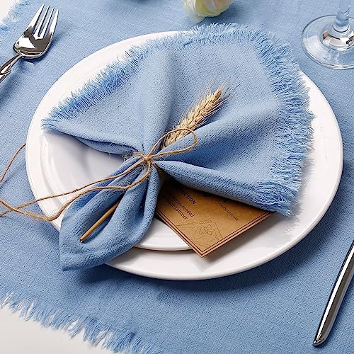Stoffservietten 8er Set hellblau
