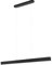 alfalux Lampe LED Hängelampe aus Metall Wohnzimmer Esszimmerlampe Hängeleuchte Pendelleuchte Esstischlampe Hängeleuchten & Pendelleuchten Höhenverstellbar Warmweißes Licht 76 cm WI76LED-3K-SCHWARZ