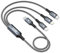 GIANAC 100W USB C auf Multi USB Ladekabel Kurz 50cm, Ladekabel 3 in 1 Schnell mit E-Mark Chip Multi kabel USB C[100W]+Micro[10W]+Lightning[27W] für iPhone 15,iPad Pro, MacBook,Galaxy S23