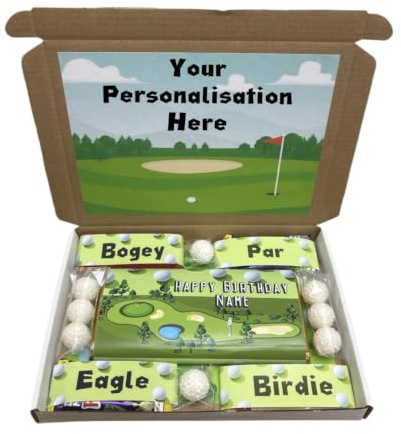 Personalised Birthday Golf chocolate box