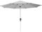 Aluminium Sonnenschirm 350 cm mit Kurbelsystem - runder Sonnenschirm 3,5m Durchmesser - Farbe Silber Grau