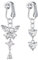 NIUSIMAN Chirurgischer Fake Bauchnabelpiercing Klar CZ Bauchnabel Piercing Faux Clip auf Bauch Ringe 2 Stück Schmetterling Herz baumeln Bauchnabel Piercing Schmuck Nicht Piercing Bauchschmuck