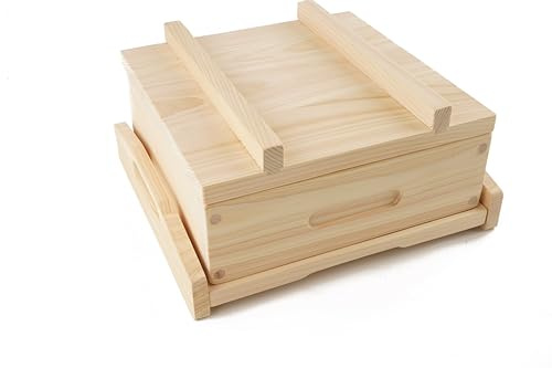 BOUMBI Hinoki wood Square Steamer, available for 8.6-9.6 inces round pots (11 x 11 x 3.54 inches)