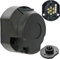 CXTM 7 Polig Anhänger Steckdose,mit Montagezubehör,12V Wasserdicht 7-pol Anhänger Stecker und Steckdose Nach ISO 1724,für Anhänger Wohnwagen RV,AHK Adapter (Steckdose)