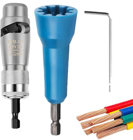 Misaakoeq Electric Drill Bit Wire Stripper | Electrical Wire Stripping Tool - Portable Wire Nut Twisting Tool, Electrical Wire Stripping Tool, Quick Stripping Drill Connector for Electricians