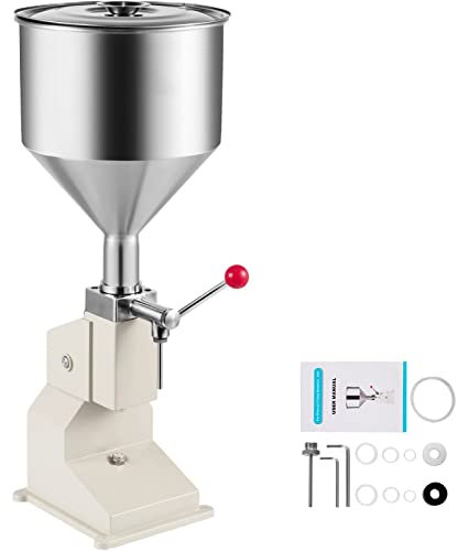 A03 Manuelle Flüssigkeitsfüllmaschine 5-50 ML Einstellbarer kommerzieller Flüssigkeitsspender Flaschenfüller for Shampoo-Öl-Kosmetik