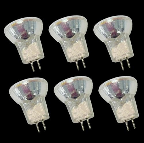 UGEFKMQ 6PC 35Watt MR8 12V 10W Halogen-Leuchtmittel Niederspannungslampe GU4 dekorative Halogenlampe MR8 12V 5W dimmbar 12V-5W