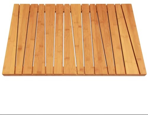 HSWOYEA Badematte oder Türmatte aus Holz, Spa-Saunamatte, Outdoor-Duschmatte, Duschmatte aus Holz, für Dusche und Wanne, Badematte aus Holz, neues Lattendesign, personalisierbar