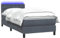 vidaXL Boxspringbett mit Matratze Dunkelgrau 80x210 cm Samt, Bett, Bettrahmen, Einzelbett, Schlafzimmermöbel, Lattenrost, Samtbett, Polsterbett
