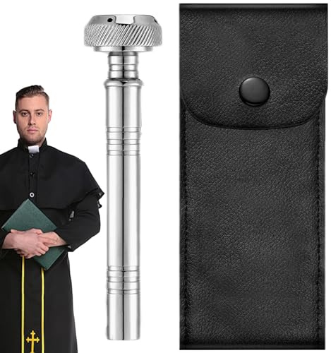 Weihwasserhalter, Reise-Sprinkler-Flüssigkeitsspender, Taschengröße, Weihwasser-Topf, Aspergillum-Werkzeug, religiöses Ritual-Werkzeug, tragbarer Weihwasser-Topf, Weihwassersprinkler, Reiseaspergillum