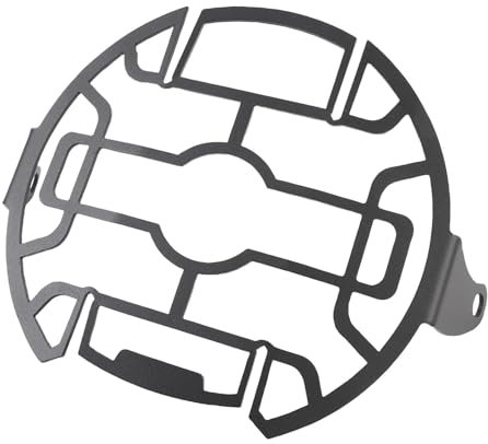 Schwarz Metall Motorrad Scheinwerfer Grill Abdeckung, Motorrad Scheinwerfer Gitter für Himalayan 450 2024 and Later