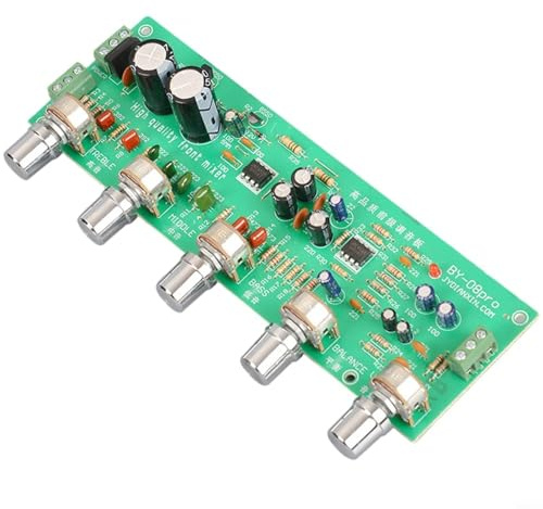TONIXY Board, HIFI Vorverstärker Steuerplatine Modul mit Bass Mitteltöner Höhen Balance Lautstärkeregler 4558 Op Amp PCB DIY Kit Grün