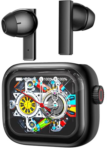 NE40 KI Übersetzer Kopfhörer, 134 Echtzeit Sprachübersetzer Kopfhörer & 9 Modi - Bluetooth 6.0 Übersetzungskopfhörer mit Drehknopf, 48H Laufzeit, IPX5 Wasserdicht Ohrhörer für Lernen, Reisen, Geschäft