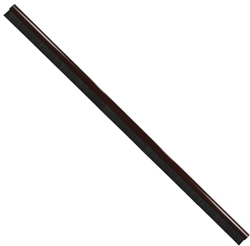 KOTARBAU® Bürstendichtung - 1 m - Absenkdichtung für Türen - Automatisch - Türdichtung - 18 mm - Zugluftstopper für Türen - Türbürstendichtung - Insektenschutz - Tür Windschutz - PVC - Braun
