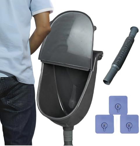 Urinoir mural pour homme | Fournitures de salle de bain avec couvercle, urinoir de garage à monter au mur - Pour mariés, époux, parents, maison, patio, chambre, camping, jardin, salle de bain, garage