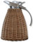 Loberon Thermoskanne Senta, Rattan/Edelstahl, H/Ø ca. 22,5/15 cm, braun/silber