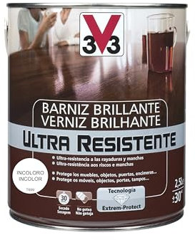 V33 BARNIZ INTERIOR ULTRA RESISTENTE BRILLANTE INCOLORO 2,5L