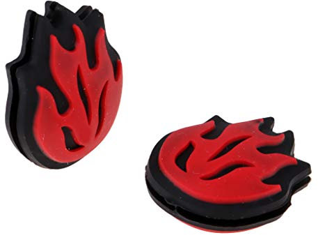 Perfeclan Corde per Ammortizzatori a Vibrazione con Racchetta da Tennis in Silicone 2X, Rosso