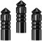 Mission Darts Unisex – Erwachsene F-Protect Dart Flight Protector, Schwarz, 5 Sets (15)