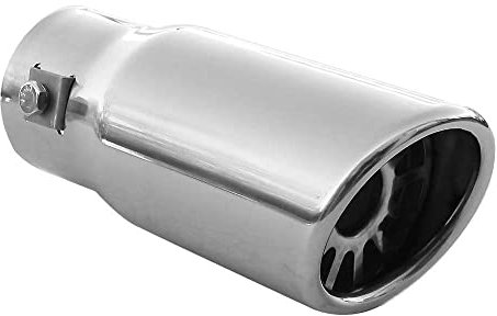 Universal Auspuffblende Endrohr Sport Schalldämpfer Edelstahl Chrom