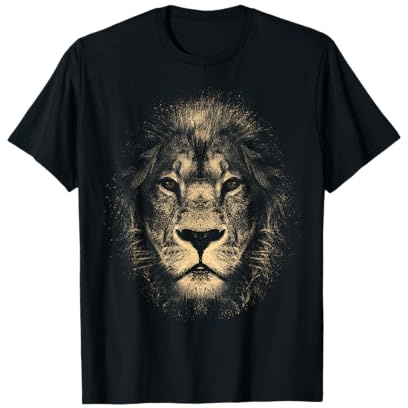 MyAnimal - Your Favourite Animal Wear Afrika Löwe stylischer Löwenkopf mit coolen Augen und Mähne T-Shirt