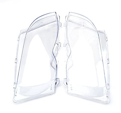 Lentes de faro de coche, 2 piezas Cubierta de lente transparente de faro de coche para 3 series E46 01-05 Estiramiento facial 63126924043 63126924044