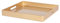 Argon Tableware 33cm Square Serving Tray with Handles - Gold - Metallic Finish Decorative Breakfast Tray Melamine Food Tray for Eating, Snacks, Drinks, Food Serving