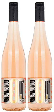 Kolonne Null - 0% Alkohol - 2x Rose - 2er Set Alkoholfreier Rose 0,75L- [Enthält Sulfite]