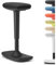 TREND OFFICE to-Swift, Bürohocker, Stehsitz, Stehhilfe, Sitzhocker mit Wippfunktion ergonomisch und höhenverstellbar (50-75 cm) für gesundes und aktives Sitzen, by Dauphin (schwarz)