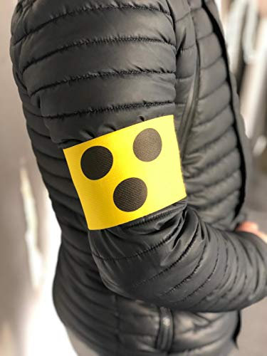 wDesigns Blindenbinde für Sehbehinderte 38-39cm Erwachsene Blindenarmbinde mit Klettverschluss