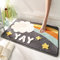 SDINAZ Badteppiche rutschfest Waschbar Kleiner Badvorleger Badematte Teppiche Badematten Duschmatten Badewannenmatten mit Muster 60 x 40 cm