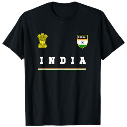 Indien Sport/Fußball-Trikot mit Flagge, Fußball T-Shirt