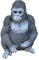 stoneandstyle Steinfigur Gorilla Ben AFFE frostfest Steinguss Gartenfigur