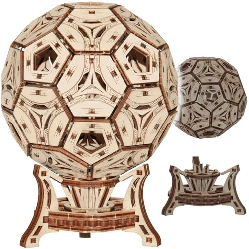 WOODEN.CITY Maquette en Bois À Construire - Organisateur Multifonctionnel De La Tasse De Football - Casse Tête, Puzzle 3D, DIY - Coupe Au Laser, Cadeau pour Homme, Mari, Partenaire, Collègue