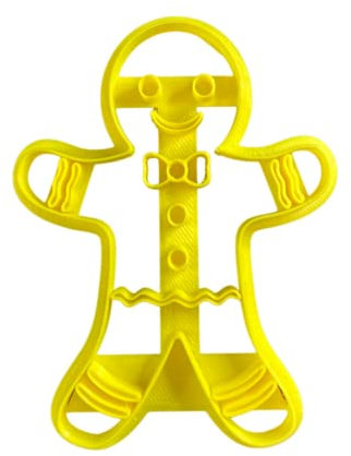 The Cookie Cutter Hub 11cm Ginger Bread Man Cookie Cutter and Matching Embosser for Cookies Biscuits Clay Baking Decoration
