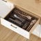 GILLAS Küchen-Besteck-Organizer mit 6 Fächern, Schubladen-Organizer für Utensilienhalter, Küchenutensilien-Organizer, Schubladenteiler, Organizer für Besteck, Besteck, Messer