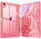 FINTIE Custodia per iPad (A16) 11ª Gen 11 (2025)/iPad 10ª Gen 10.9 (2022) con Portapenne - Sottile Leggero Trasparente Cover Posteriore con Bordo in TPU Morbido Auto Sveglia/Sonno, Rosa Marble