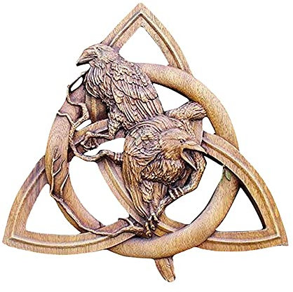 Nordische Heidnische GöTter Schnitzen Heidnischen Nordischen Rune Harz Wand Behang Garten Dekoration Statuen TüR HäNgen AnhäNger