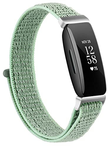 SABSEN Nylon Solo Loop Armband für Fitbit Inspire/Inspire HR/Inspire 2, Nylon Armbänder Uhrenarmband Sport Ersatzband Kompatibel mit Fitbit Inspire/Inspire HR/Inspire 2 Armband (B)