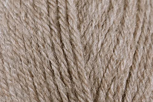 James C Brett Aztec Aran Wool Versatile Acrylic Alpaca Mix Soft Winter Yarn for Crochet Knitting Accessories - 100g Ball - Oatmeal (AL3) - Single (1 Ball)