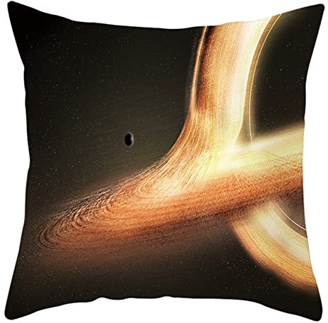 1 Kopfkissenbezug 45x45cm, Kissen Fall Für Sofa Graues Gold Schwarzes Loch Polyester Kissenbezug Sitzkissen Dekokissen Couchkissen Dekoration