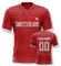 Yolovi Schweiz Personalisiertes Fussball Trikot 3D Druck Football Shirt mit Ihrem Namen und Nummer Hip Hop Football Jersey für Herren Damen Kinder, Small-6X-Large
