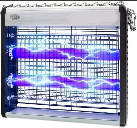 FLM SYSTEM Zanzariera elettrica 12W 20w 30w due lampade fluorescenza contro zanzare insetti mosche (20)