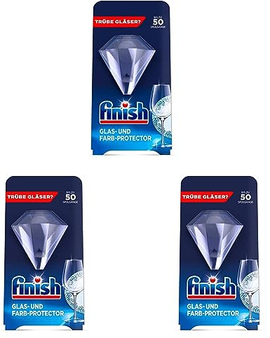 Finish Protector für Farb- und Glanzschutz – Für strahlende Gläser, Tassen, Teller, Töpfe und Pfannen – 1 x Finish Protector (Packung mit 3)