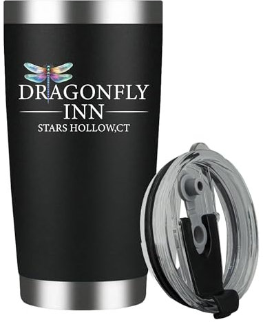 Dragonfly Inn Isolierbecher aus Edelstahl, 590 ml, personalisierbare Vakuum-Kaffeetasse, Geschenke für Frauen, Mutter, einzigartiges Geburtstagsgeschenk