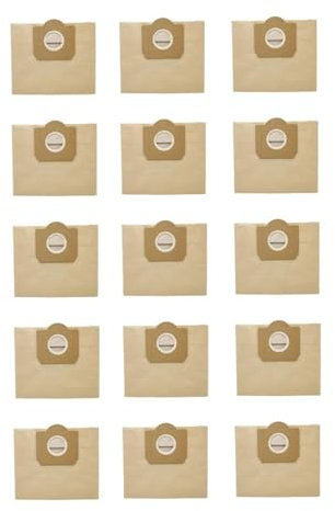 Sac à poussière Compatible avec aspirateur KARCHER WD3 Premium WD 3,300 M WD 3,200 WD3.500 P 6,959 – 130, 15 pièces