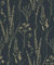 Grandeco Halm Grass & Flower Sprigs Blown Vinyl Wallpaper, Black Gold