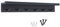 Keypak 6 Coat Hooks with Shelf, 68cm Wooden Floating Shelf with Lip, Wall Mounted Coat Rack Hallway Organiser - Pre-Assembled, Fixings Included (Black)