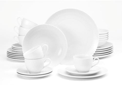 Seltmann Weiden, Kombiservice 30-teilig, Amina weiß